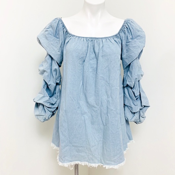 H&M Dresses & Skirts - ✨ off-the-shoulder ruffled long sleeve mini dress